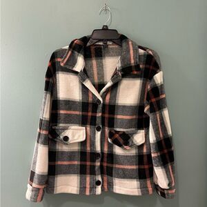NWOT … SHEIN “Size: S” Plaid Teddy Jacket